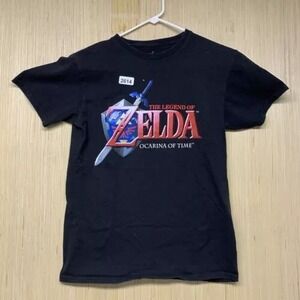 Legend Of Zelda Shirt Adult Small Black Short Sleeve Men's Graphic Print